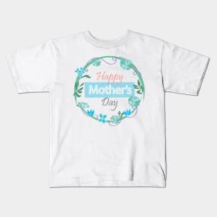 Happy mother's day floral illustration Kids T-Shirt